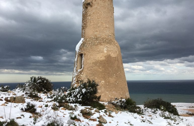 Torre del gerro denia nevada